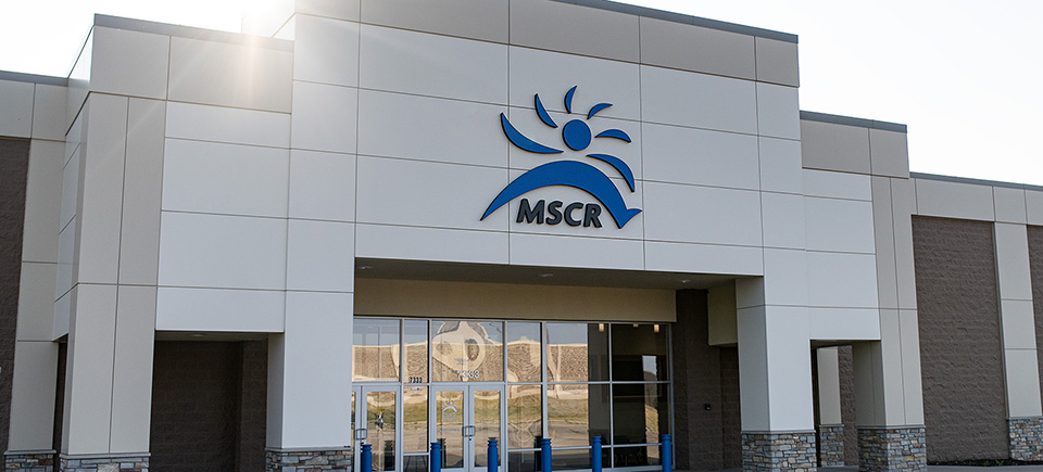 The front of the MSCR building