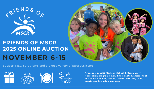 Friends of MSCR Auction flyer image