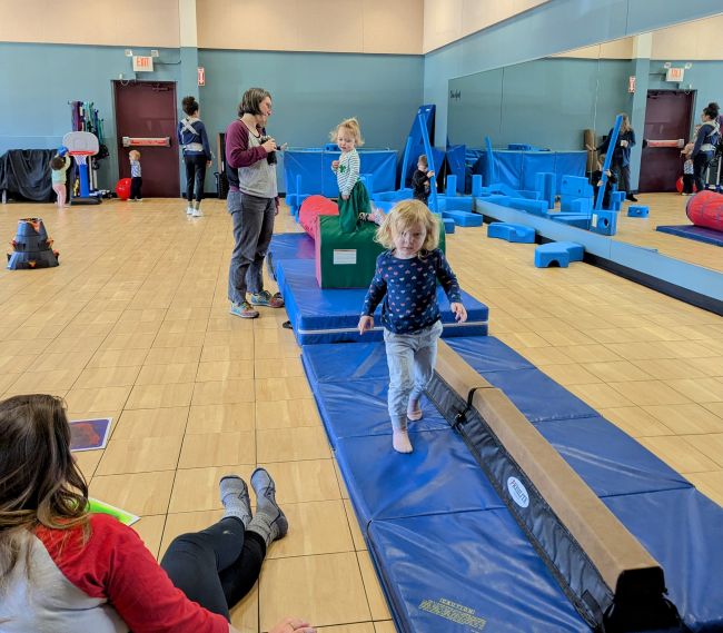 image of small childre playing in gym