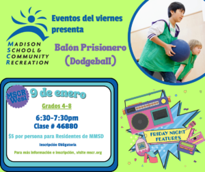 image of Friday Night Feature Dodgeball in Spanish