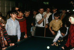 picture of youth playing pool in afterschool