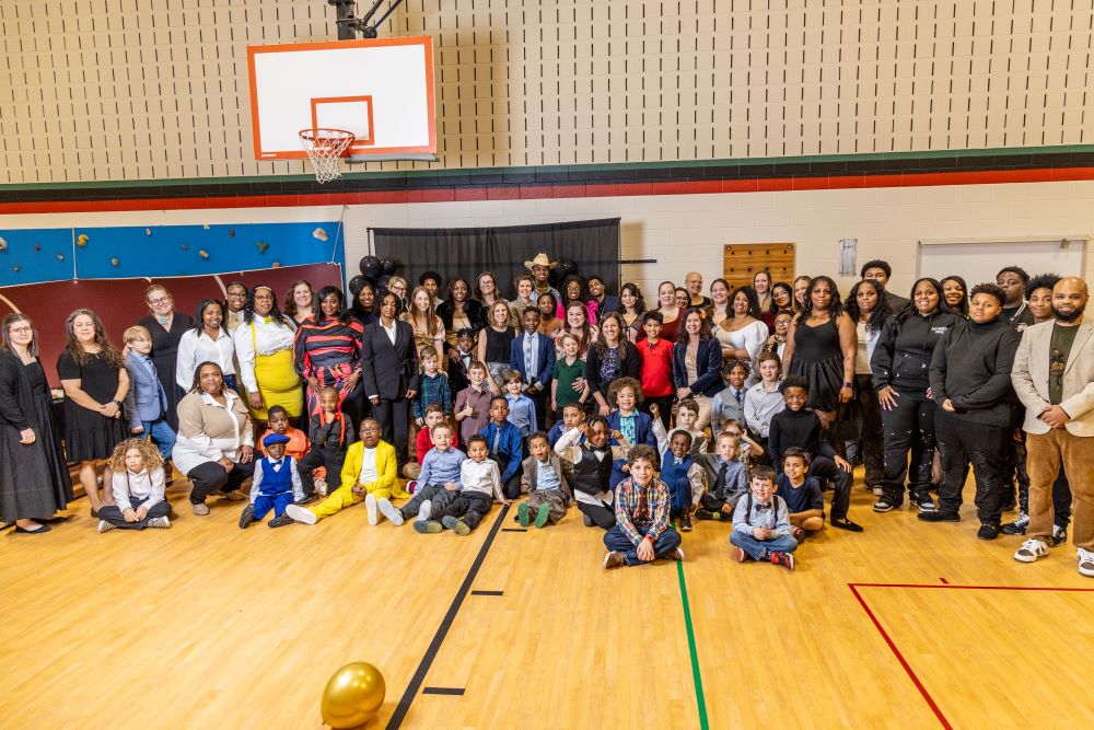 group picture of Mother & Son Dance participants