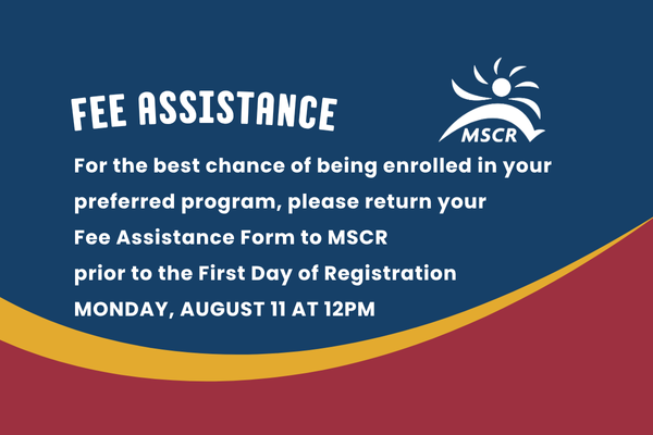graphic with information on when to submit Fee Assistance.