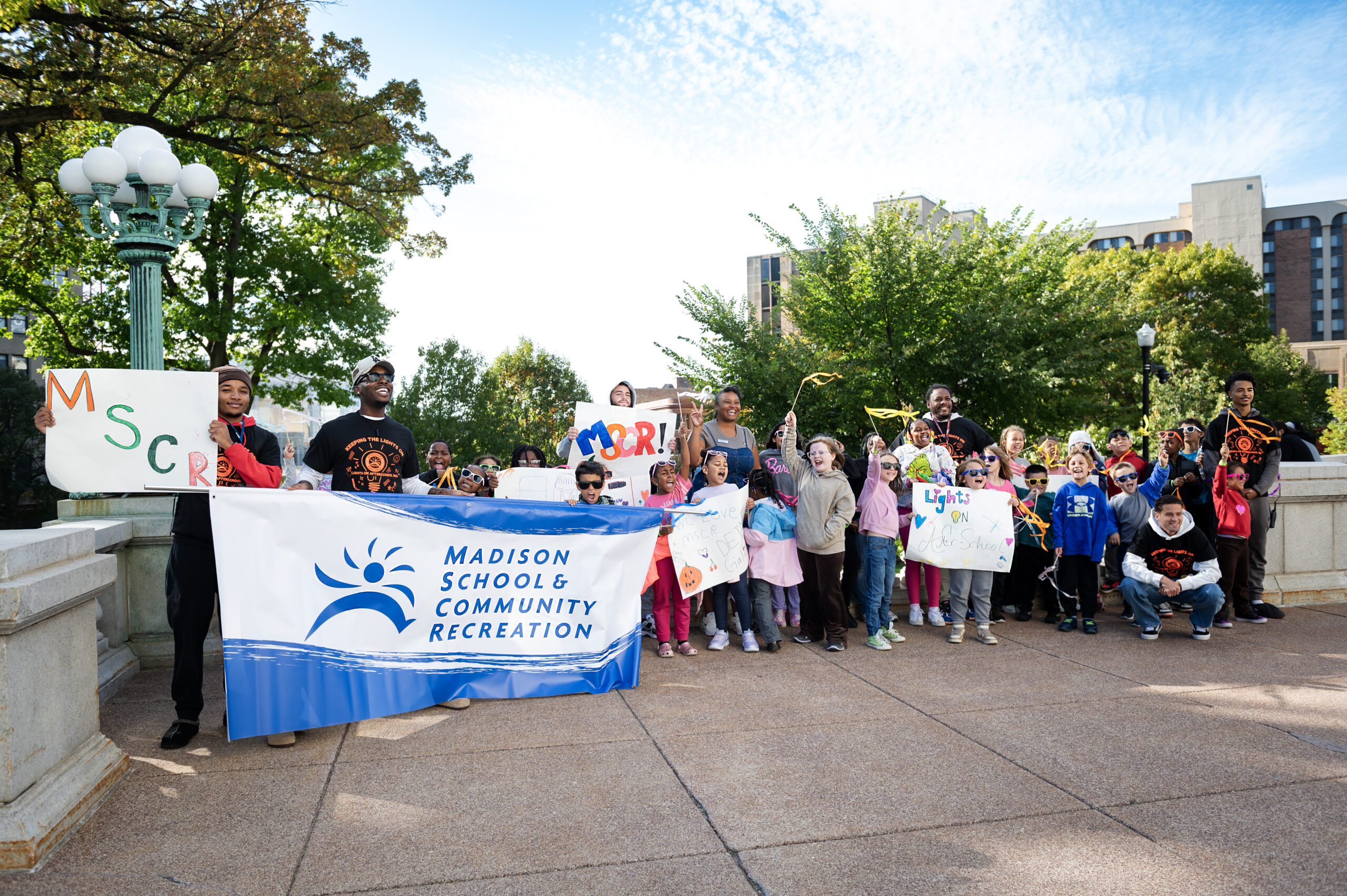 picture of children posing in a parade